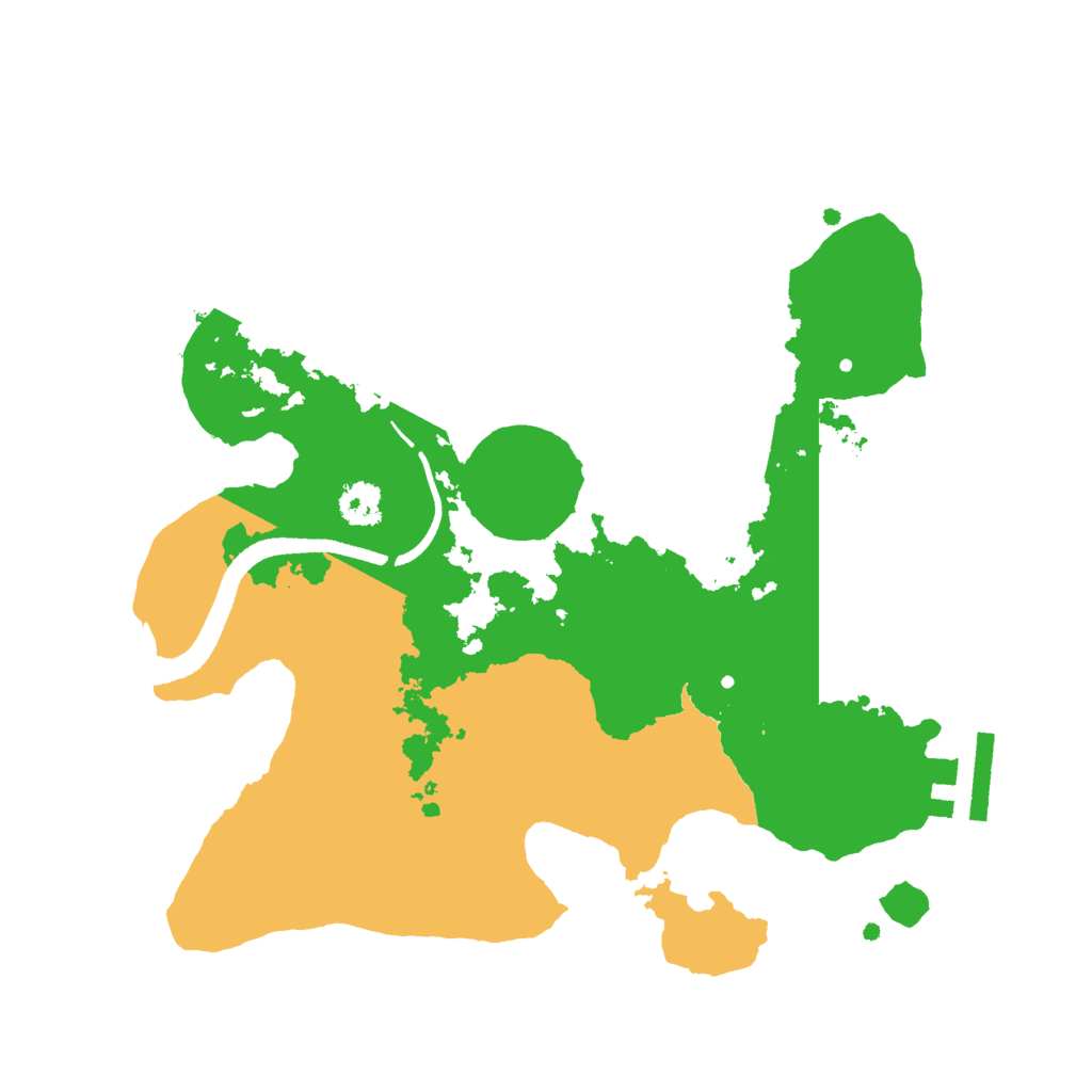 Biome Rust Map: Procedural Map, Size: 2500, Seed: 32688