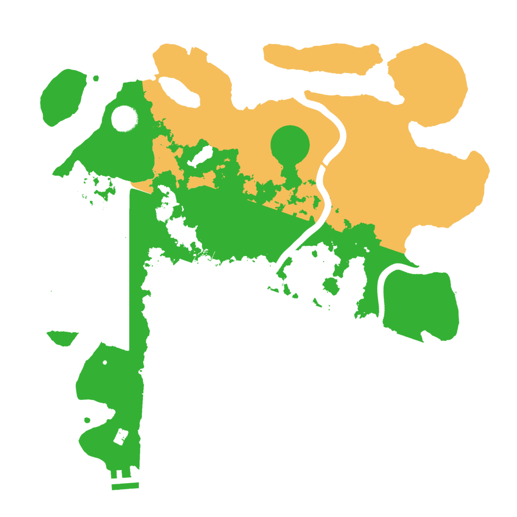 Biome Rust Map: Procedural Map, Size: 3500, Seed: 1362558990