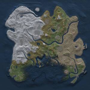 Thumbnail Rust Map: Procedural Map, Size: 4250, Seed: 38067940, 15 Monuments