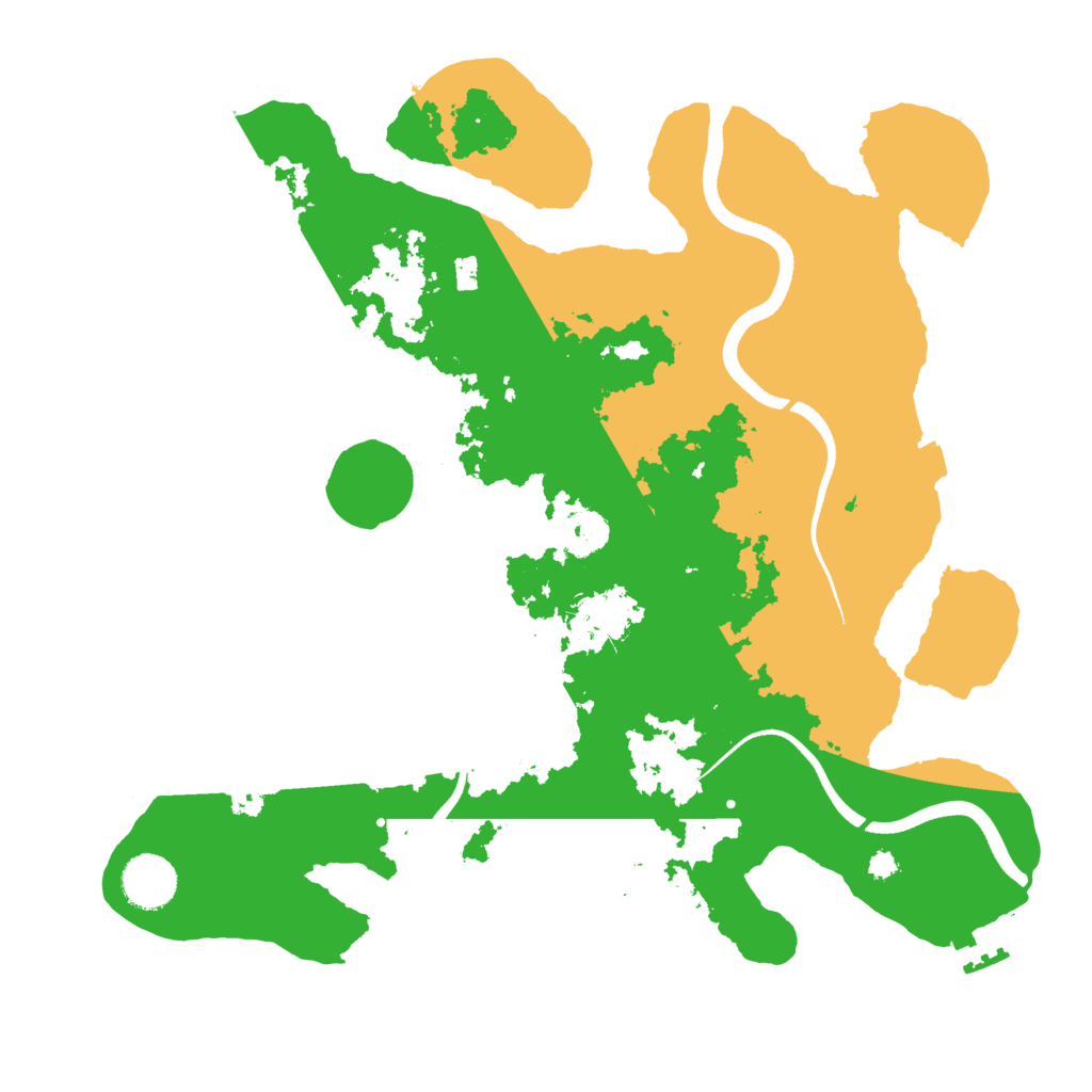 Biome Rust Map: Procedural Map, Size: 3500, Seed: 1314788491