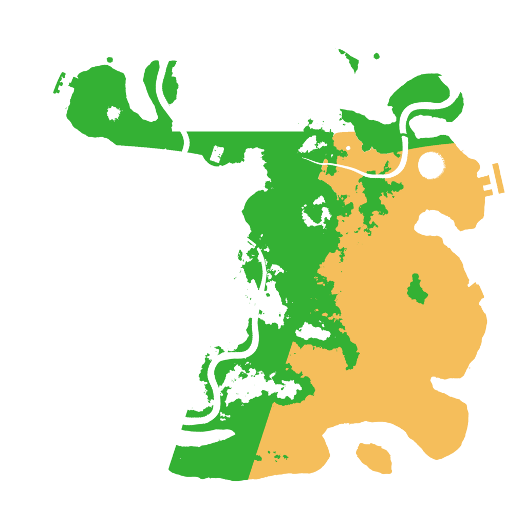 Biome Rust Map: Procedural Map, Size: 3500, Seed: 672369321