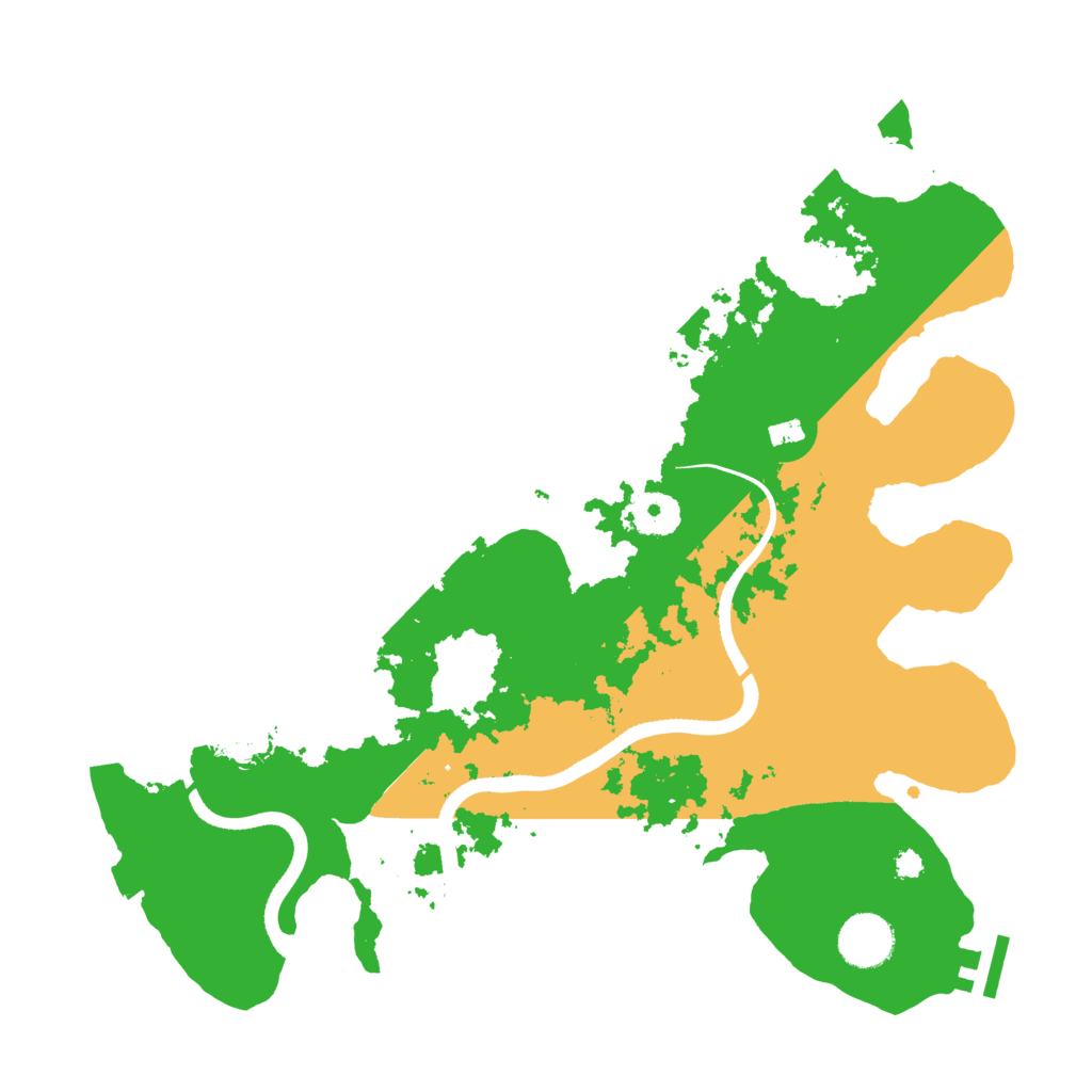 Biome Rust Map: Procedural Map, Size: 3500, Seed: 1572600295