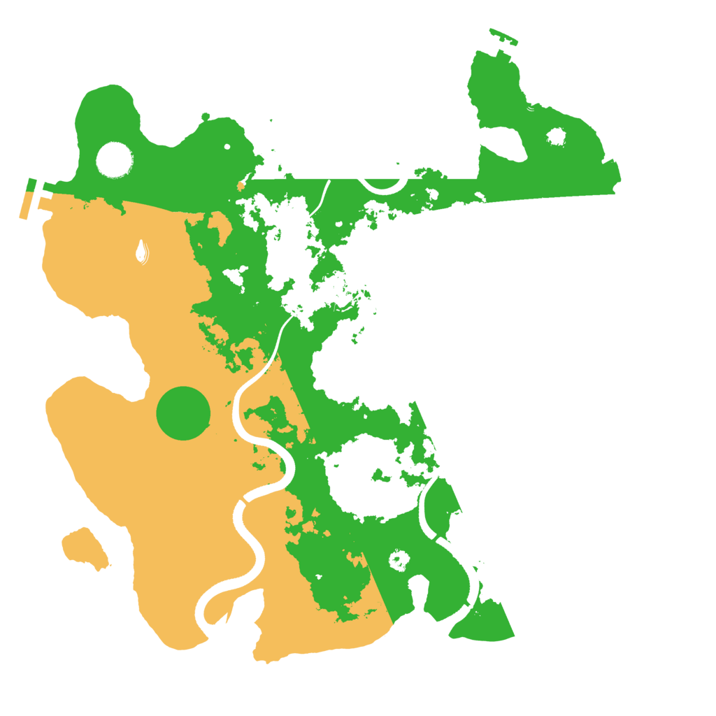 Biome Rust Map: Procedural Map, Size: 3500, Seed: 971126328