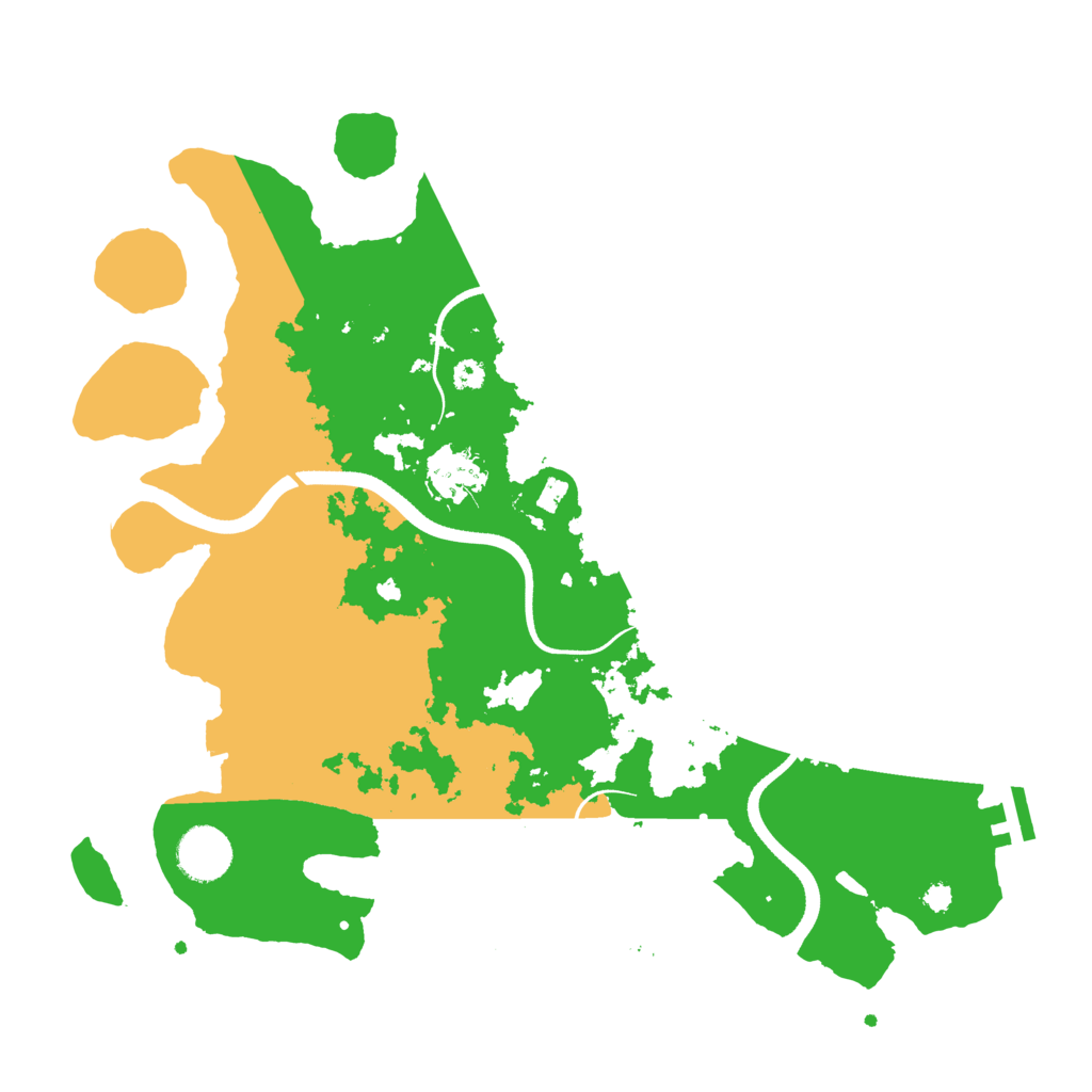 Biome Rust Map: Procedural Map, Size: 3500, Seed: 2102908931