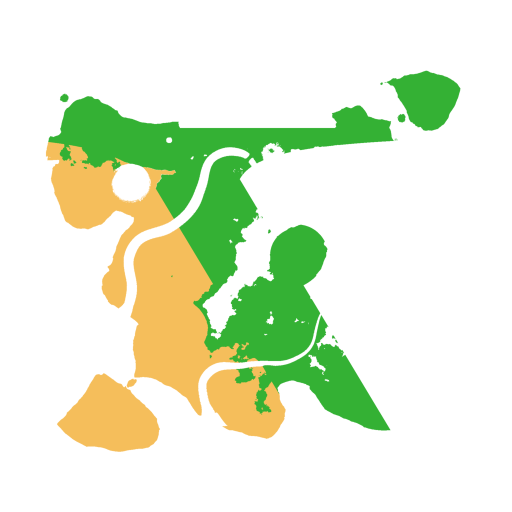 Biome Rust Map: Procedural Map, Size: 2500, Seed: 1223515605