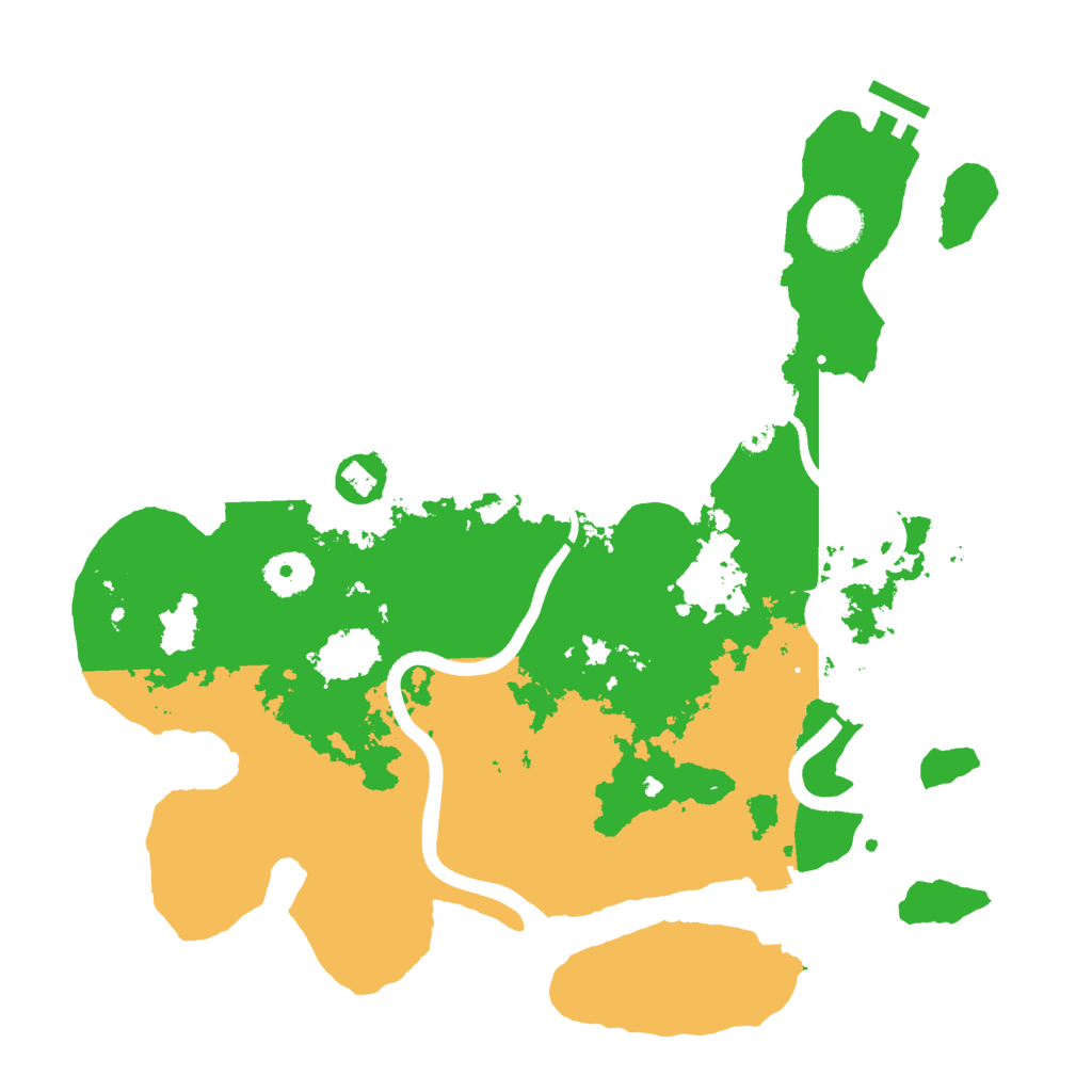 Biome Rust Map: Procedural Map, Size: 3500, Seed: 1509027742