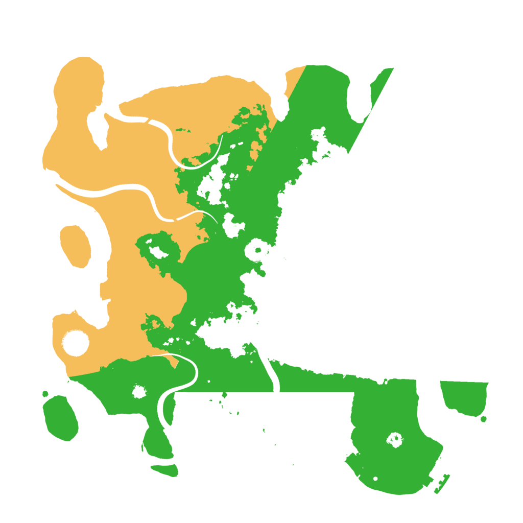 Biome Rust Map: Procedural Map, Size: 3500, Seed: 45068
