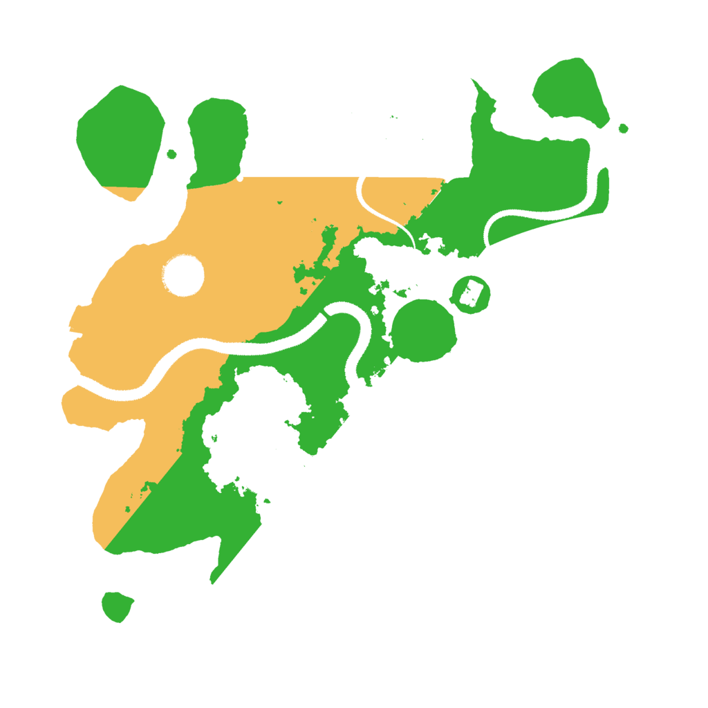 Biome Rust Map: Procedural Map, Size: 3000, Seed: 5849521