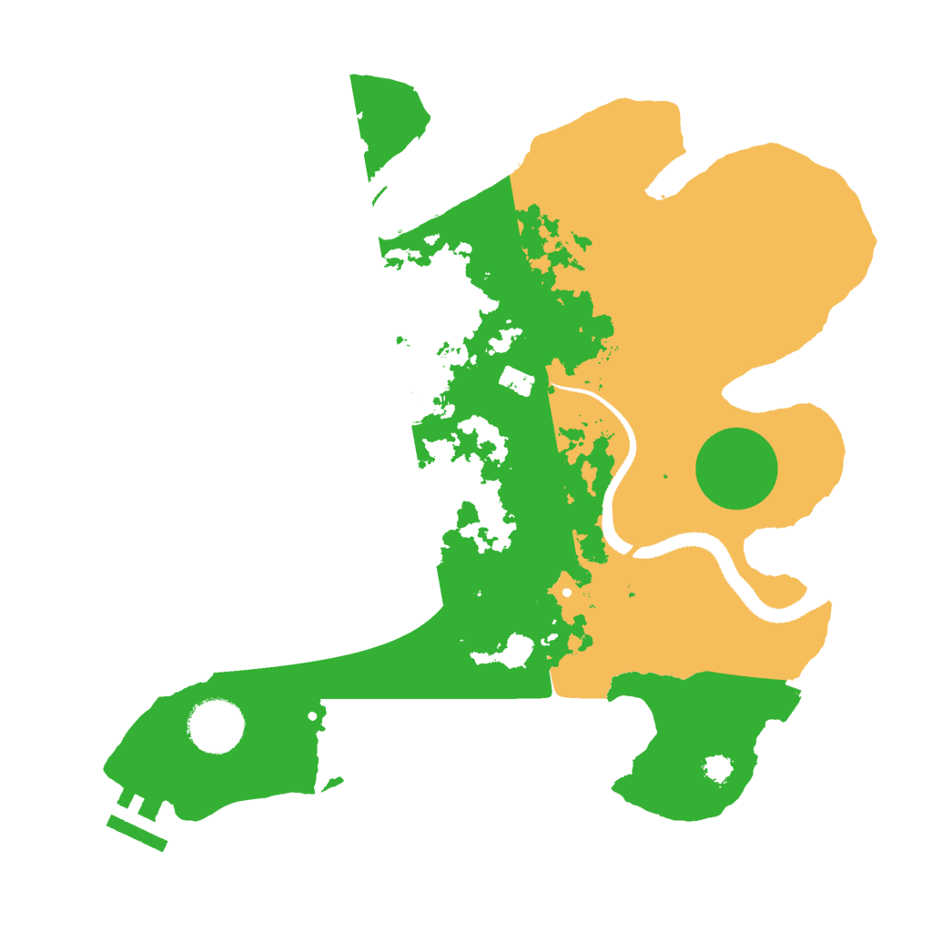 Biome Rust Map: Procedural Map, Size: 3000, Seed: 998551144