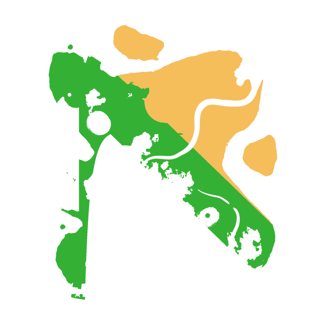 Biome Rust Map: Procedural Map, Size: 2500, Seed: 55060