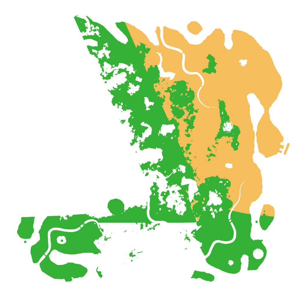 Biome Rust Map: Procedural Map, Size: 5000, Seed: 2020413032
