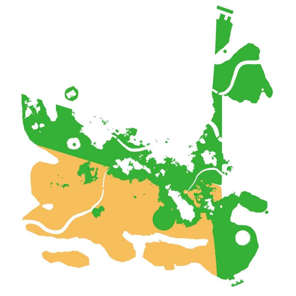 Biome Rust Map: Procedural Map, Size: 3500, Seed: 279189219