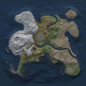 Thumbnail Rust Map: Procedural Map, Size: 2750, Seed: 1889821190, 10 Monuments