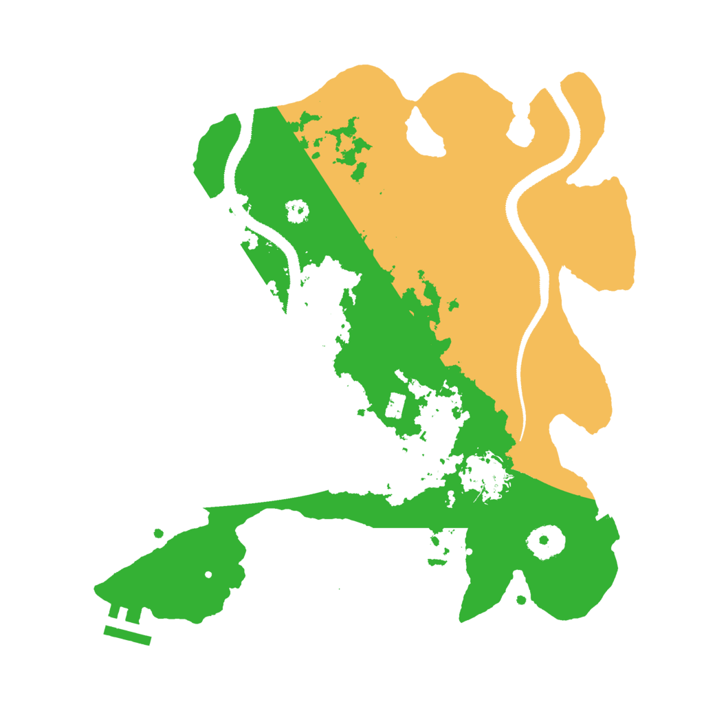 Biome Rust Map: Procedural Map, Size: 3000, Seed: 96827