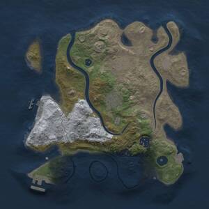 Thumbnail Rust Map: Procedural Map, Size: 3000, Seed: 96827, 10 Monuments