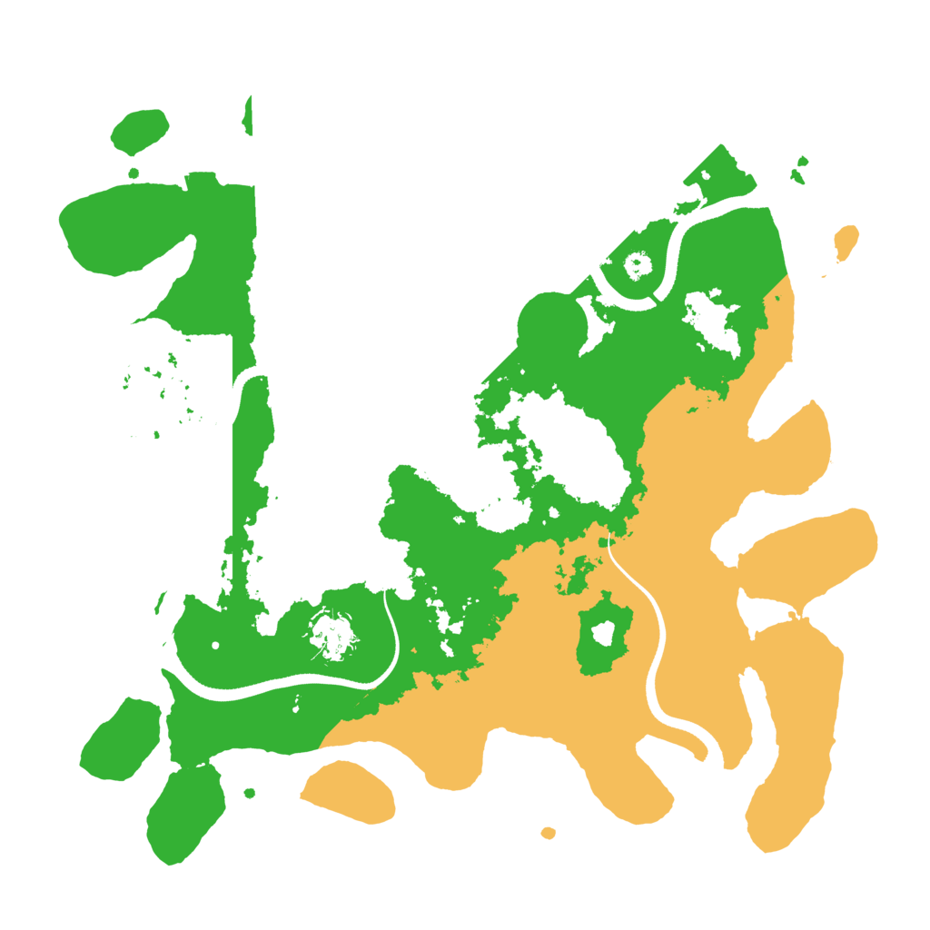 Biome Rust Map: Procedural Map, Size: 3500, Seed: 845438878