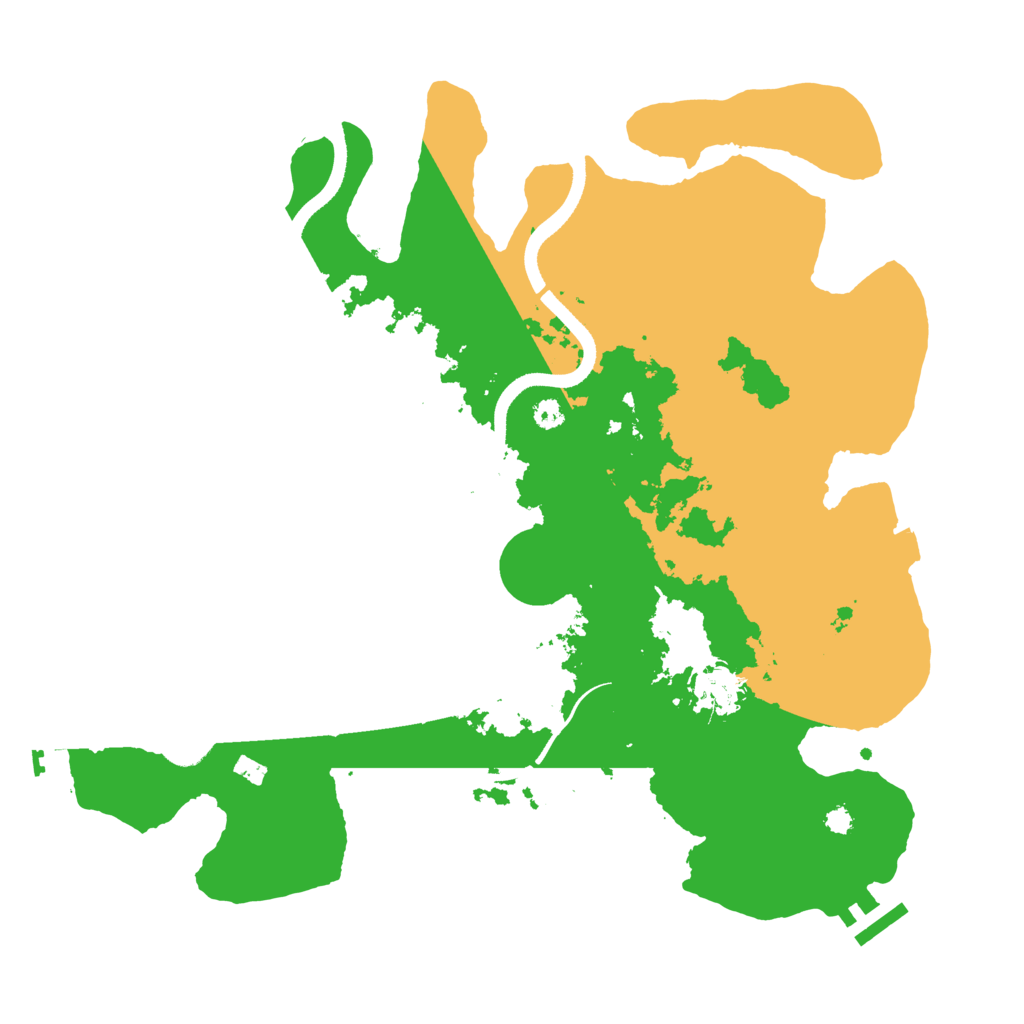 Biome Rust Map: Procedural Map, Size: 3500, Seed: 24657