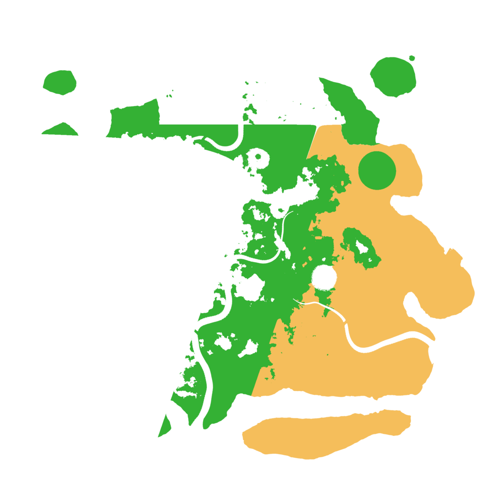 Biome Rust Map: Procedural Map, Size: 3500, Seed: 1521553644