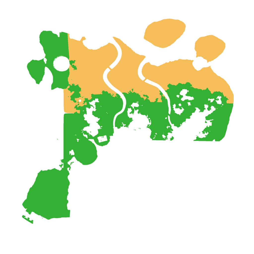 Biome Rust Map: Procedural Map, Size: 3000, Seed: 44518240