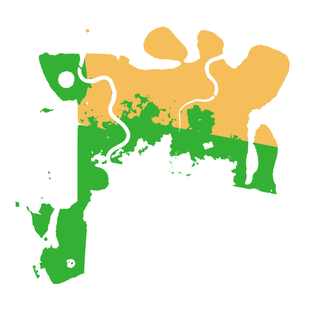 Biome Rust Map: Procedural Map, Size: 3500, Seed: 271207436