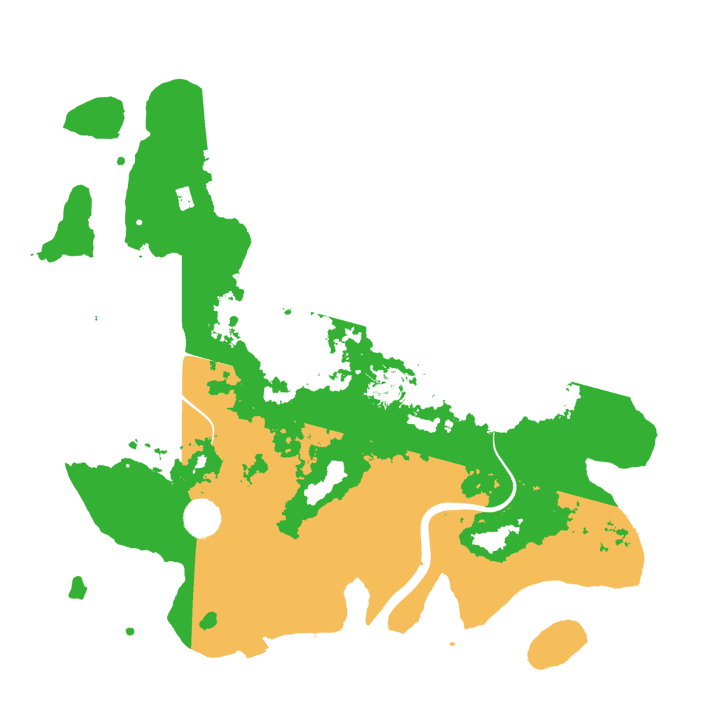 Biome Rust Map: Procedural Map, Size: 3500, Seed: 40035