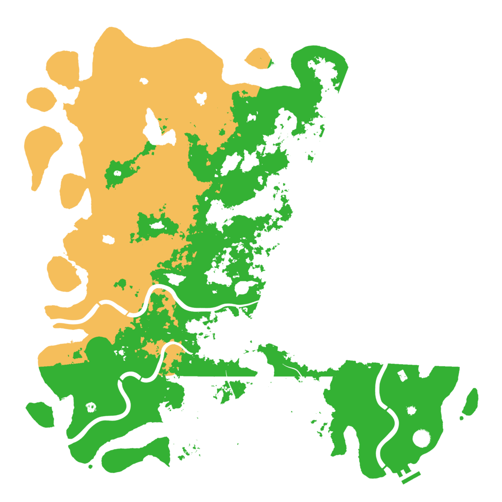 Biome Rust Map: Procedural Map, Size: 5000, Seed: 968703268
