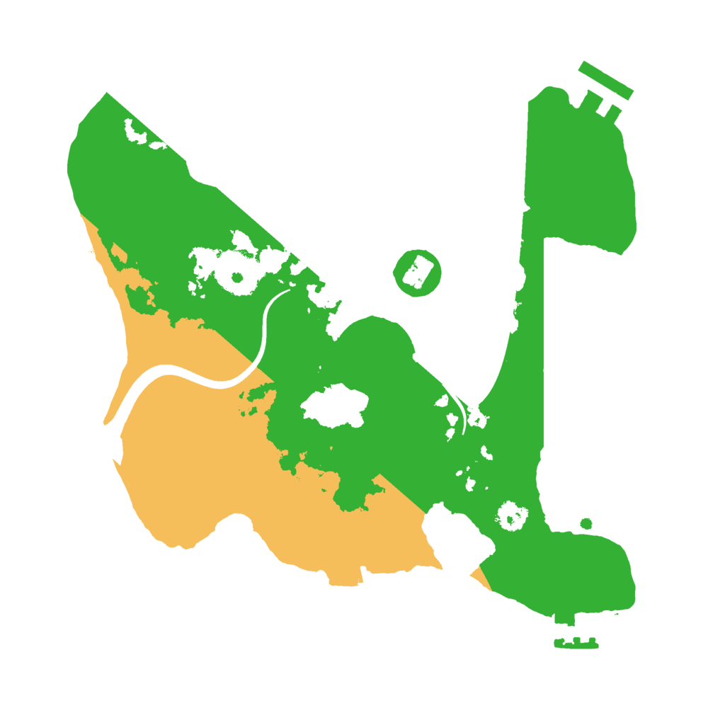 Biome Rust Map: Procedural Map, Size: 2500, Seed: 4242