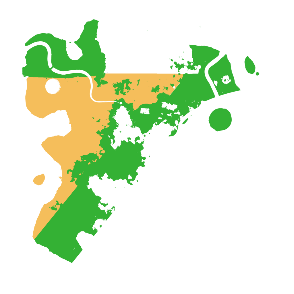Biome Rust Map: Procedural Map, Size: 3500, Seed: 94359