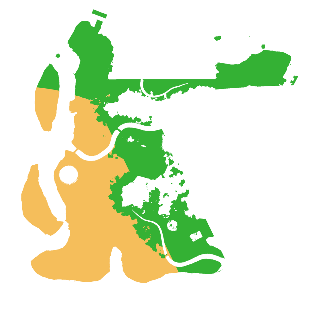 Biome Rust Map: Procedural Map, Size: 3000, Seed: 38389