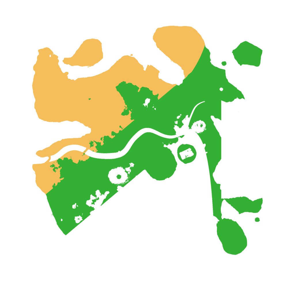 Biome Rust Map: Procedural Map, Size: 2500, Seed: 2138428779