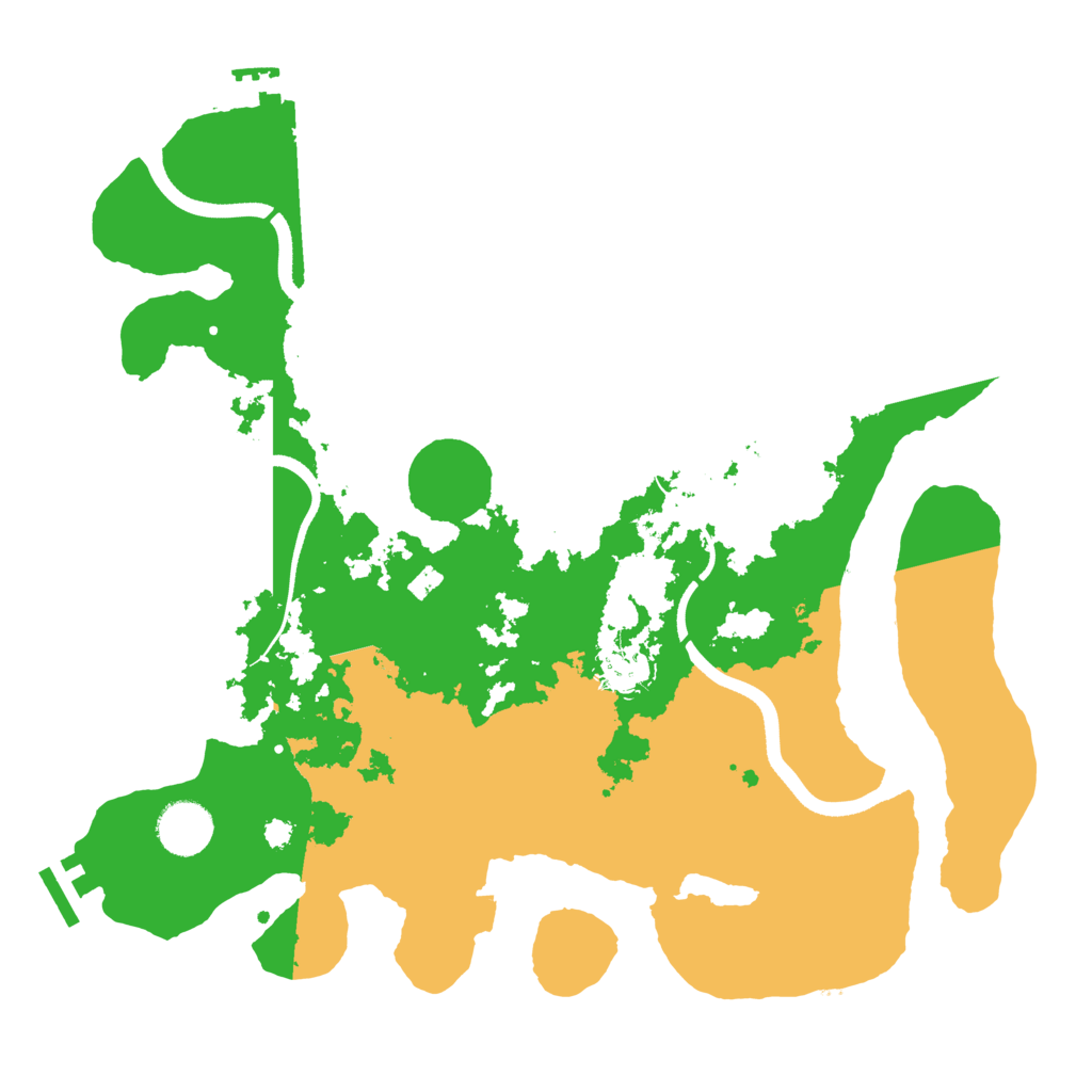 Biome Rust Map: Procedural Map, Size: 3500, Seed: 988705952