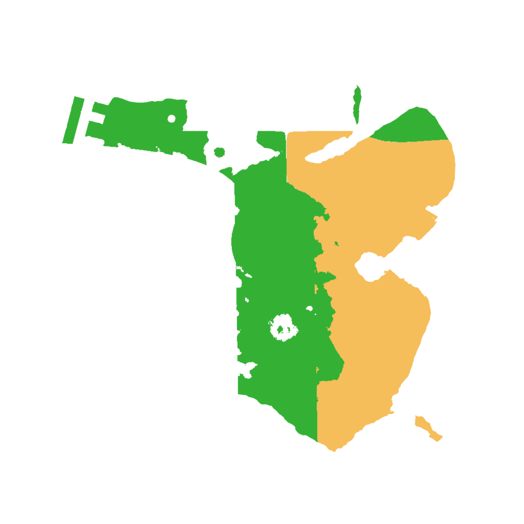 Biome Rust Map: Procedural Map, Size: 2000, Seed: 3432234