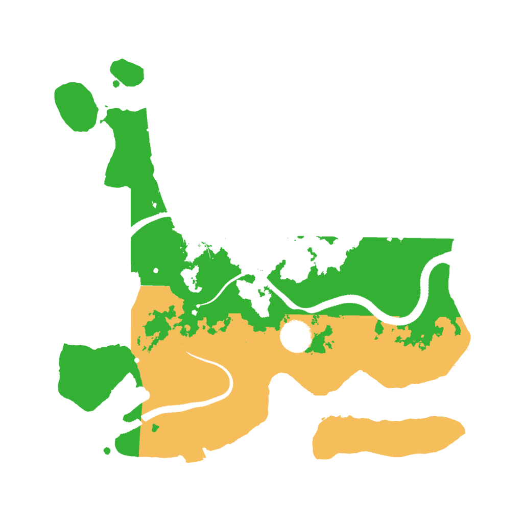 Biome Rust Map: Procedural Map, Size: 3000, Seed: 49989