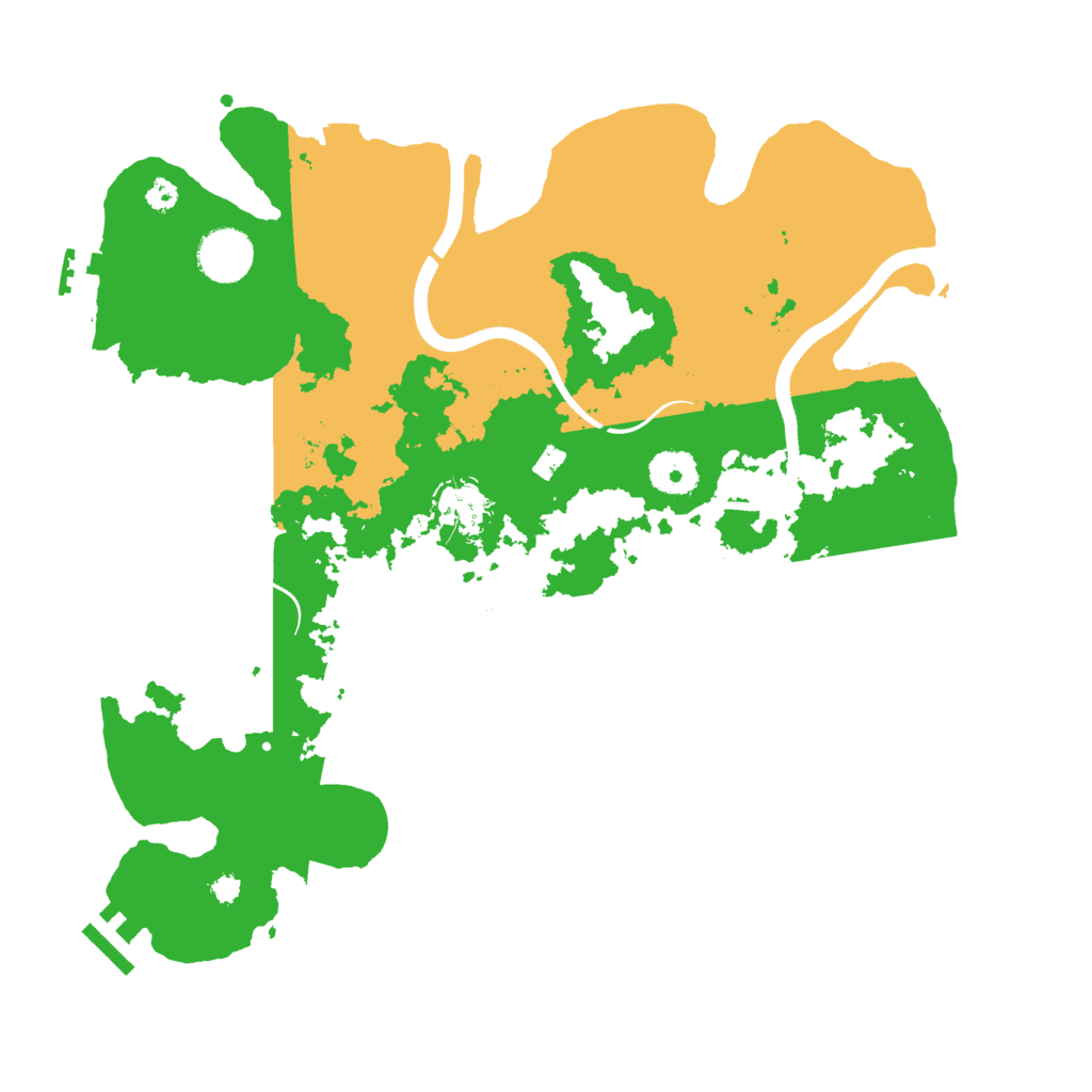 Biome Rust Map: Procedural Map, Size: 3500, Seed: 15045