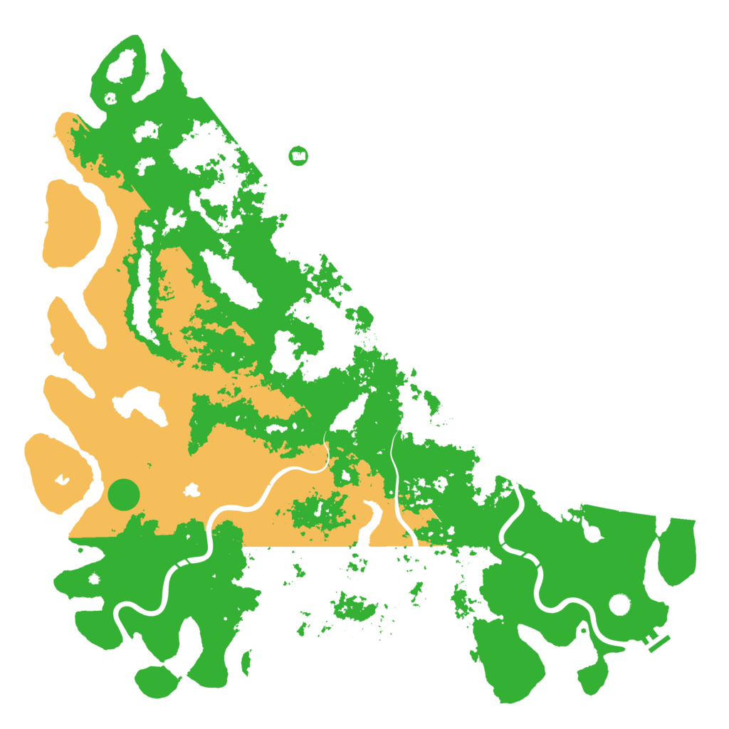 Biome Rust Map: Procedural Map, Size: 6000, Seed: 348367986