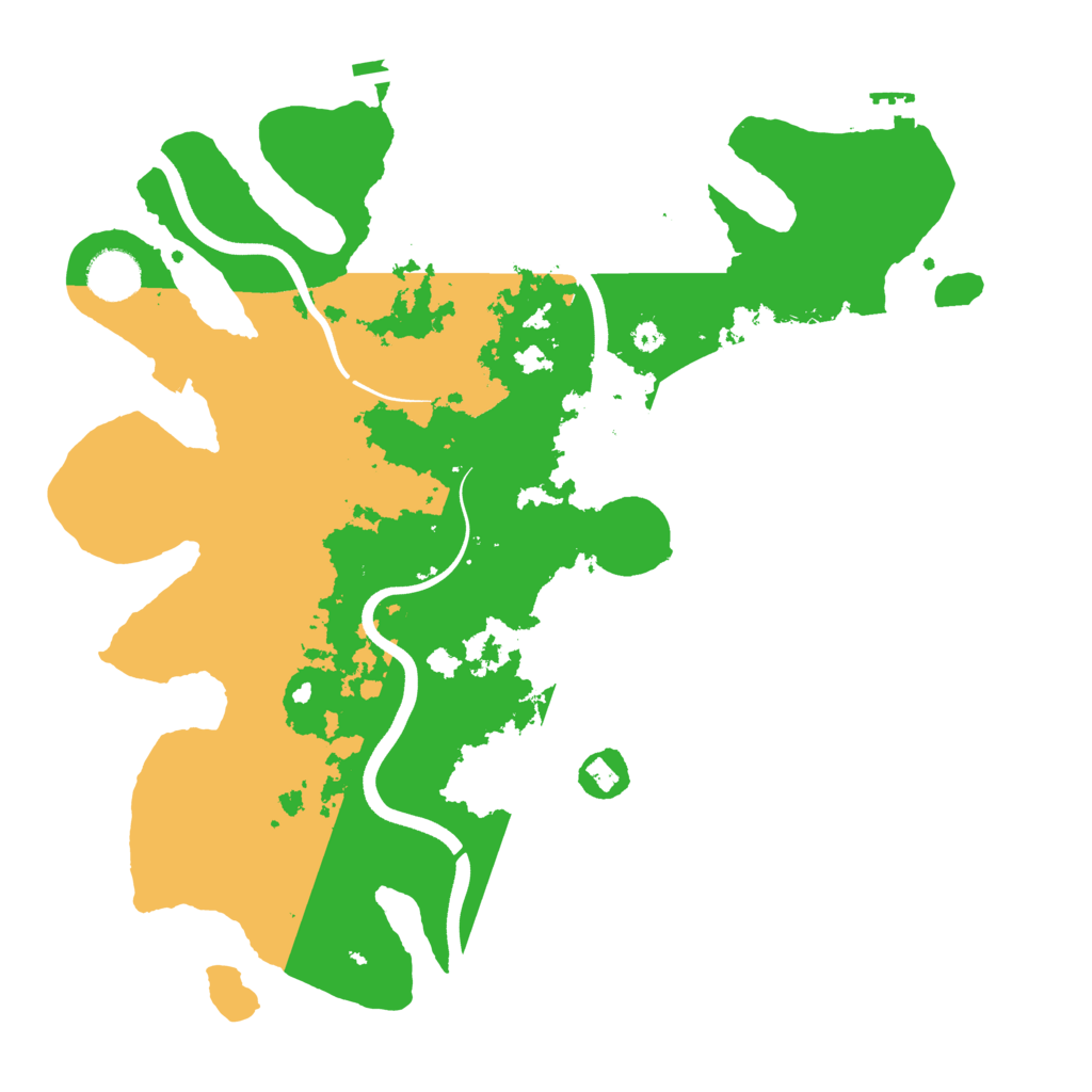 Biome Rust Map: Procedural Map, Size: 3700, Seed: 770825853