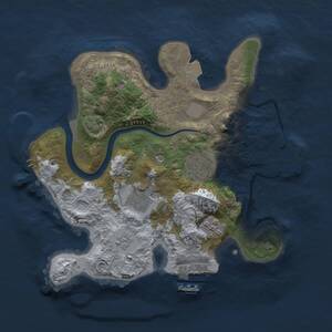 Thumbnail Rust Map: Procedural Map, Size: 2500, Seed: 549611940, 9 Monuments