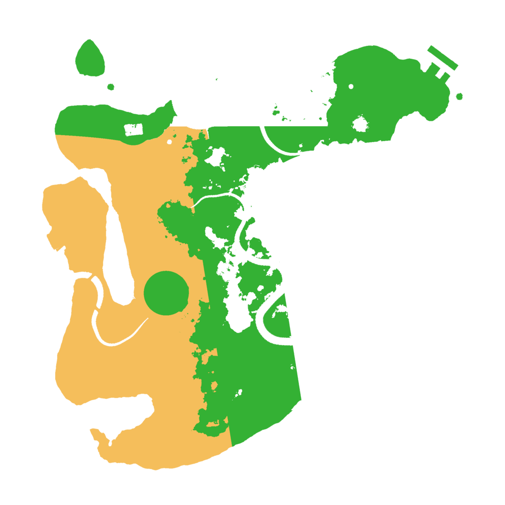 Biome Rust Map: Procedural Map, Size: 3000, Seed: 8642