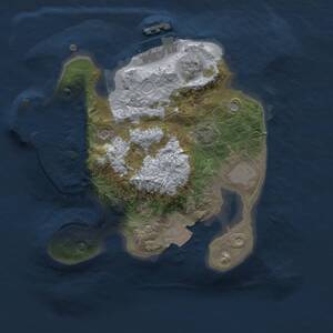 Thumbnail Rust Map: Procedural Map, Size: 2000, Seed: 549663603, 5 Monuments