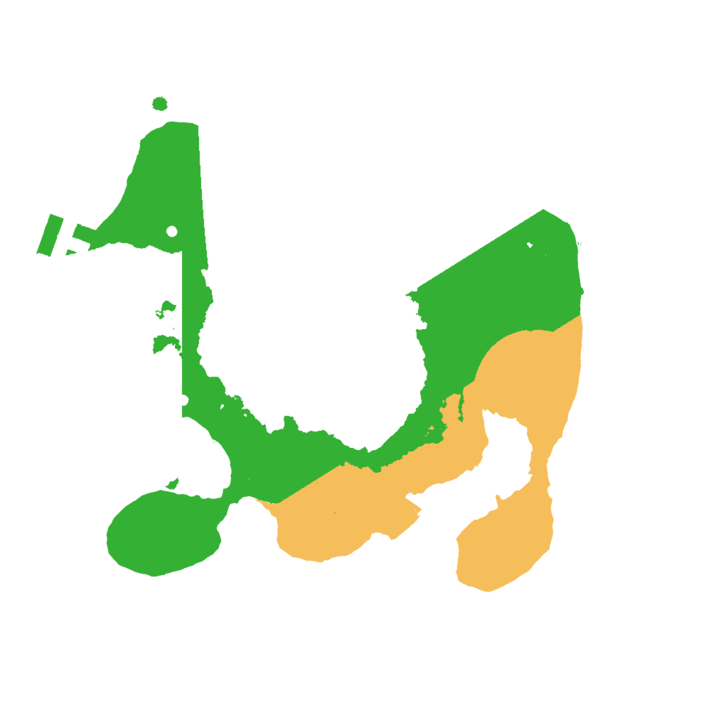 Biome Rust Map: Procedural Map, Size: 2000, Seed: 549663603