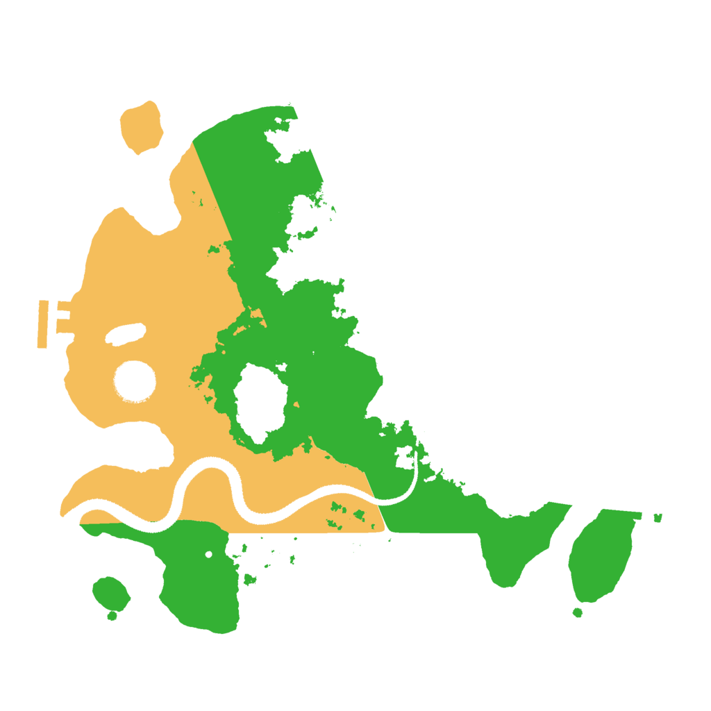 Biome Rust Map: Procedural Map, Size: 3000, Seed: 64435