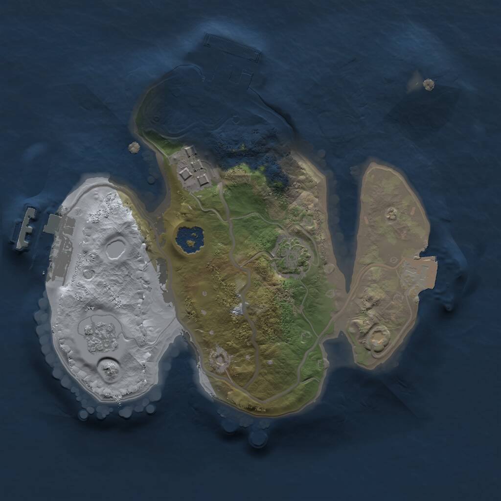 Rust Map: Procedural Map, Size: 1800, Seed: 1368700040, 6 Monuments