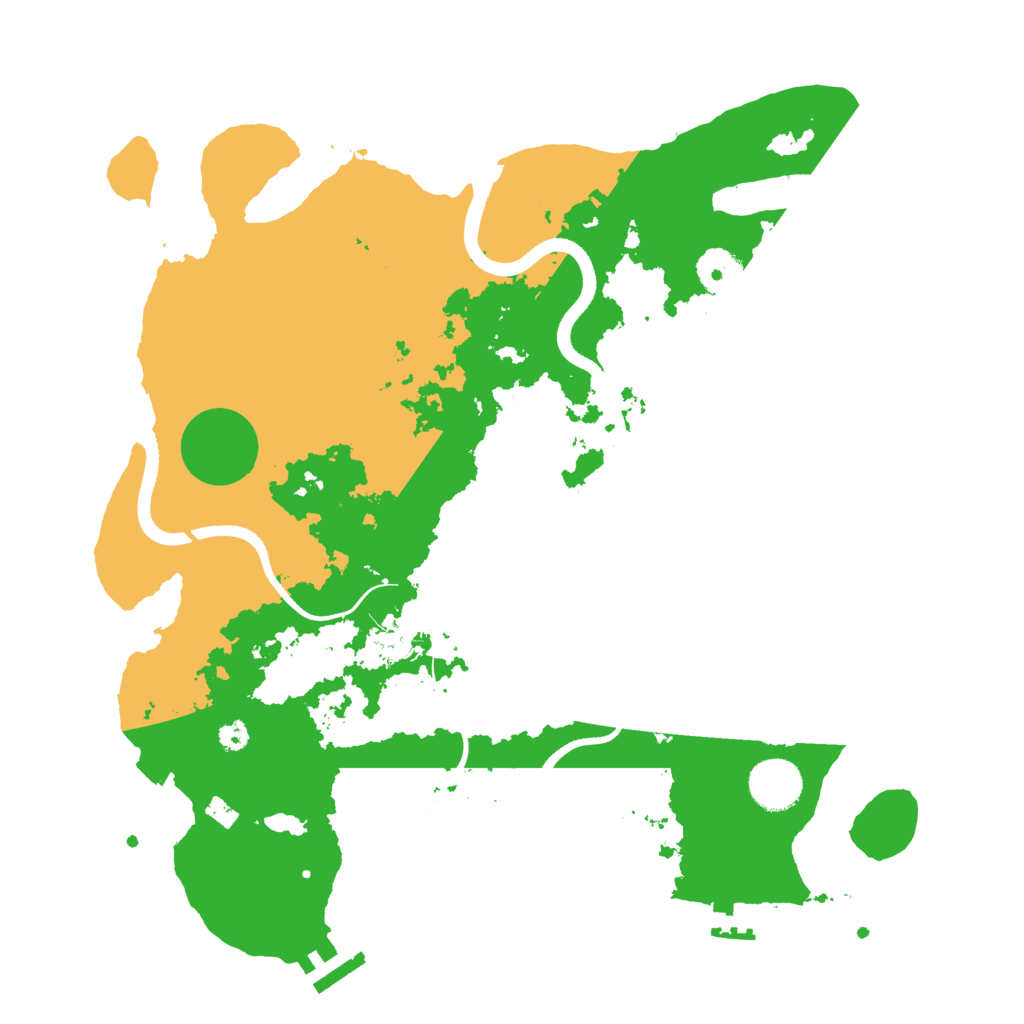 Biome Rust Map: Procedural Map, Size: 3500, Seed: 1058397565