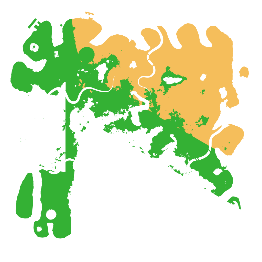 Biome Rust Map: Procedural Map, Size: 4550, Seed: 3421455