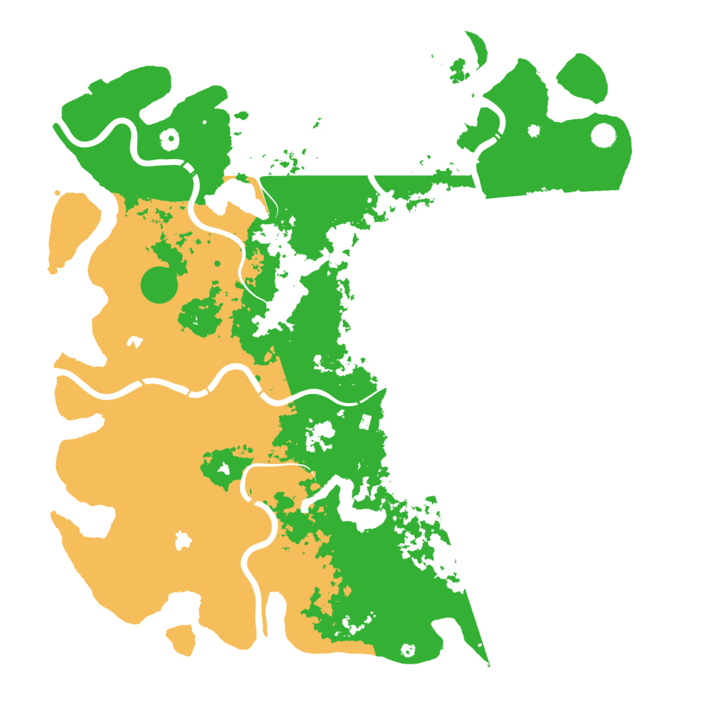 Biome Rust Map: Procedural Map, Size: 5000, Seed: 15345