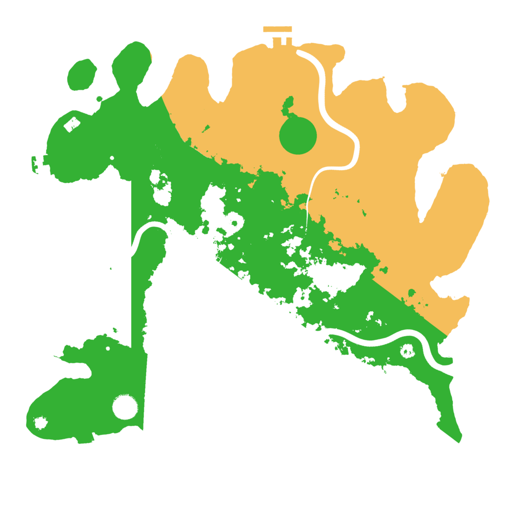 Biome Rust Map: Procedural Map, Size: 3700, Seed: 227642701