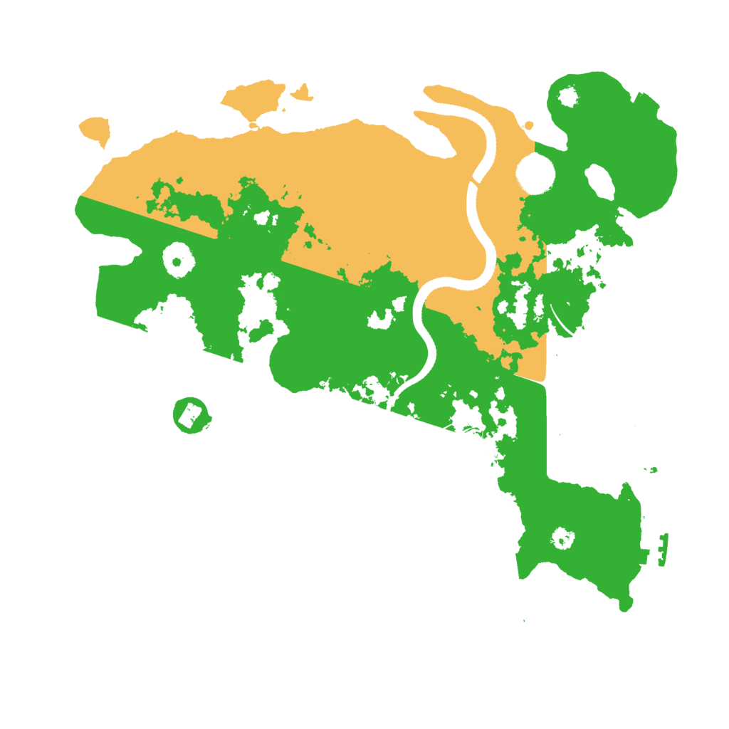 Biome Rust Map: Procedural Map, Size: 3333, Seed: 7