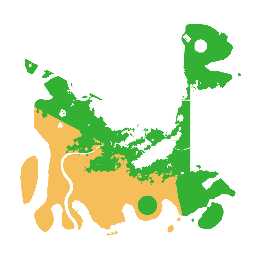 Biome Rust Map: Procedural Map, Size: 3500, Seed: 794017892