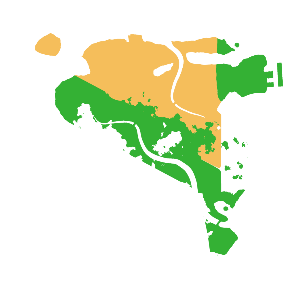 Biome Rust Map: Procedural Map, Size: 2500, Seed: 1039129920