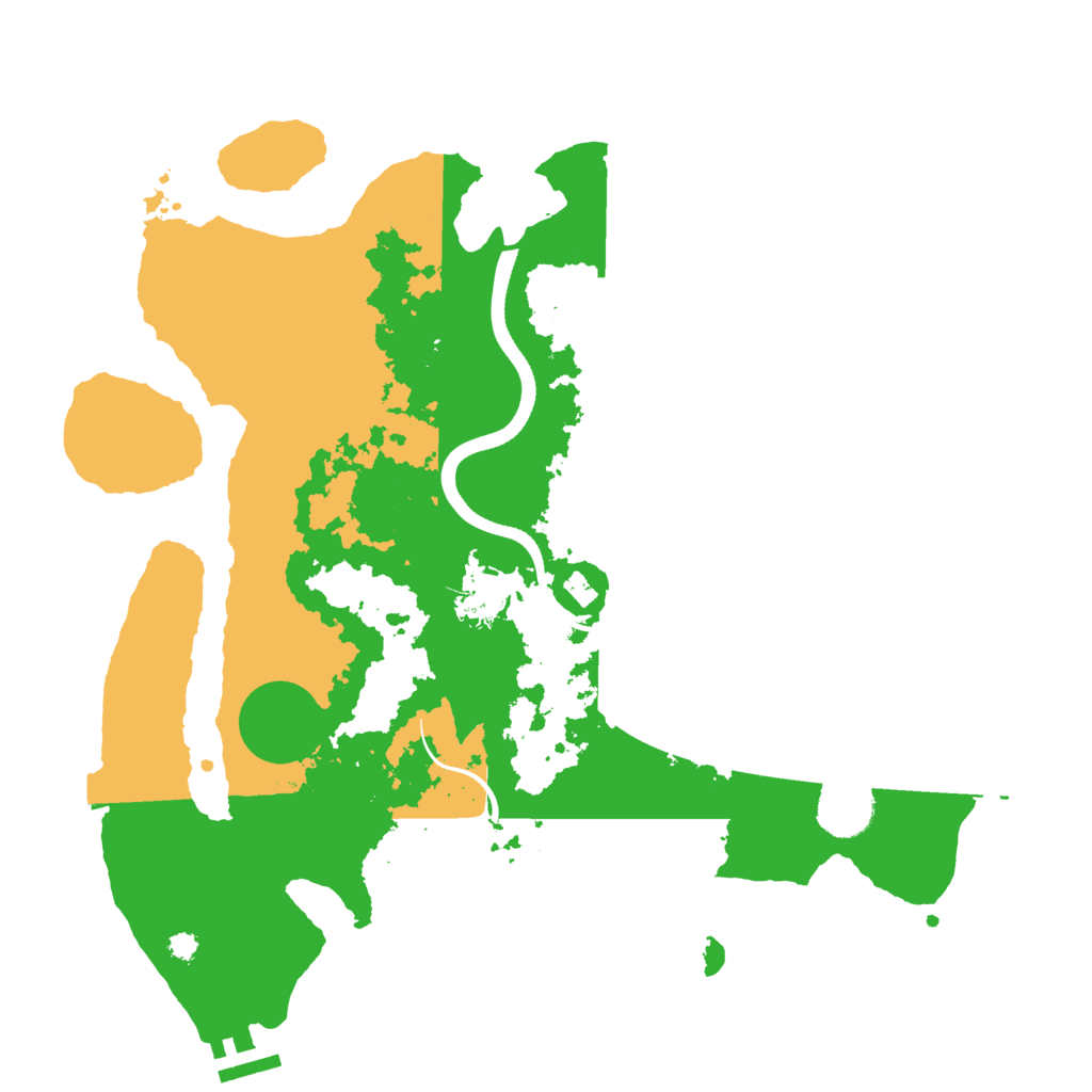 Biome Rust Map: Procedural Map, Size: 3500, Seed: 1447774